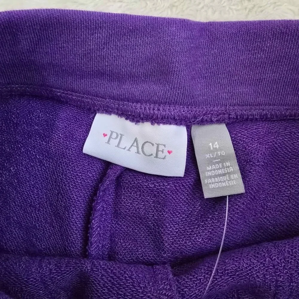 NEW Children’s Place Girls French Terry Shorts – Purple